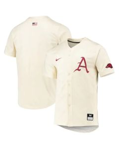 Men's Arkansas Razorbacks Blank Cream Vapor Untouchable Stitched Jersey