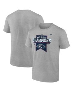 Men's Atlanta Braves 2021 Heathered Gray World Series Champions Locker Room T-Shirt
