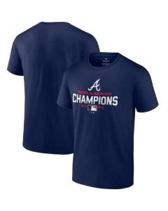 Men's Atlanta Braves 2021 Navy World Series Champions Dream Team Roster Tri-Blend T-Shirt