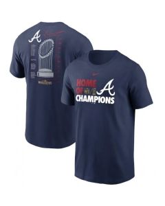 Men's Atlanta Braves 2021 Navy World Series Champions Just Roster T-Shirt