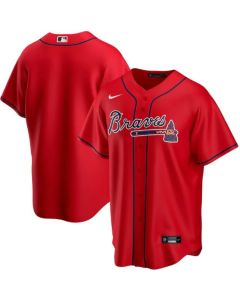Men's Atlanta Braves Blank Red Cool Base Stitched Jersey