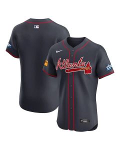 Men's Atlanta Braves Navy 2025 MLB Speedway Classic Alternate Elite Jersey (Navy)