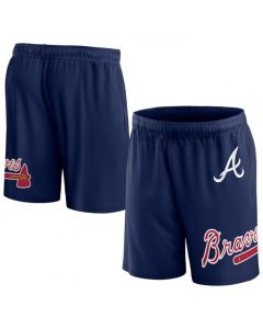 Men's Atlanta Braves Navy Clincher Mesh Shorts