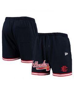 Men's Atlanta Braves Navy Mesh Shorts 001