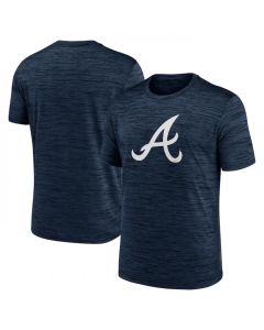 Men's Atlanta Braves Navy Team Logo Velocity Performance T-Shirt