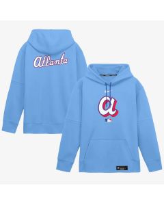Men's Atlanta Braves Nike Light Blue 2026 City Connect Authentic Collection Therma-FIT Hoodie (Blue)