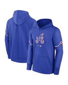 Men's Atlanta Braves Royal 2023 City Coonnect Pullover Hoodie