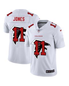 Men's Atlanta Falcons #11 Julio Jones White Shadow Logo Limited Stitched Jersey