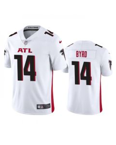 Men's Atlanta Falcons #14 Damiere Byrd White Vapor Untouchable Stitched Football Jersey