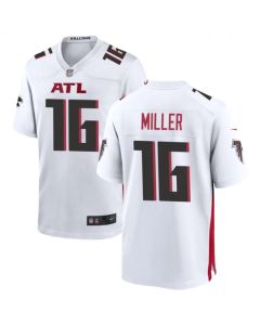 Men's Atlanta Falcons #16 Scott Miller White Limited Stitched Football Game Jersey