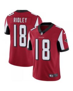Men's Atlanta Falcons #18 Calvin Ridley Red Vapor Untouchable Limited Stitched NFL Jersey