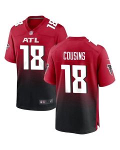 Men's Atlanta Falcons #18 Kirk Cousins Red Alternate Game Jersey (Red)