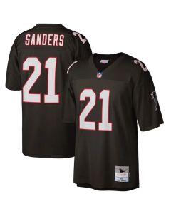 Men's Atlanta Falcons #21 Deion Sanders Black Retired Player Jersey (Black)