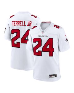 Men's Atlanta Falcons #24 A.J. Terrell Nike White Game Jersey (White)