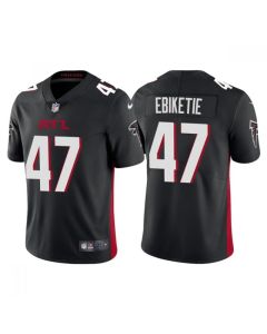 Men's Atlanta Falcons #47 Arnold Ebiketie Black Vapor Untouchable Limited Stitched Jersey