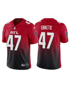 Men's Atlanta Falcons #47 Arnold Ebiketie Red/Black Vapor Untouchable Limited Stitched Jersey