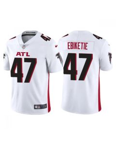 Men's Atlanta Falcons #47 Arnold Ebiketie White Vapor Untouchable Limited Stitched Jersey