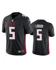 Men's Atlanta Falcons #5 Drake London Black NFL Draft Vapor Untouchable Limited Stitched Jersey