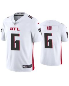 Men's Atlanta Falcons #6 Younghoe Koo New White Vapor Untouchable Limited Stitched Jersey