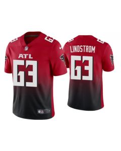 Men's Atlanta Falcons #63 Chris Lindstrom New Red Vapor Untouchable Limited Stitched Jersey