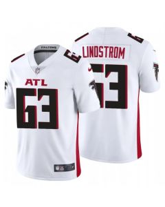 Men's Atlanta Falcons #63 Chris Lindstrom New White Vapor Untouchable Limited Stitched NFL Jersey