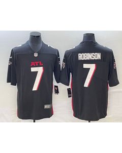 Men's Atlanta Falcons #7 Bijan Robinson Black 2023 Draft Vapor Untouchable Limited Stitched Football Jersey