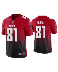 Men's Atlanta Falcons #81 Hayden Hurst New Red Vapor Untouchable Limited Stitched Jersey