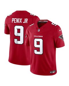Men's Atlanta Falcons #9 Michael Penix Jr. Nike Red Vapor F.U.S.E. Sewn Down Limited Jersey (Red)