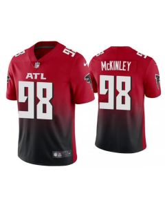 Men's Atlanta Falcons #98 Takkarist McKinle New Red Vapor Untouchable Limited Stitched Jersey