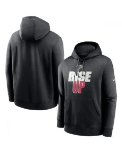 Men's Atlanta Falcons Black Fan Gear Local Club Pullover Hoodie