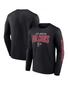 Men's Atlanta Falcons Black Go the Distance Long Sleeve T-Shirt