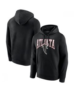 Men's Atlanta Falcons Black Gridiron Classics Campus Standard Pullover Hoodie