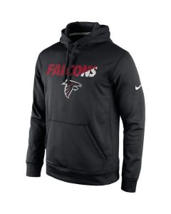 Men's Atlanta Falcons Black Kick Off Staff Performance Pullover Hoodie