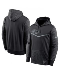Men's Atlanta Falcons Black Reflective Therma Hoodie