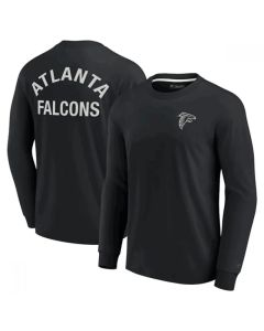 Men's Atlanta Falcons Black Signature Unisex Super Soft Long Sleeve T-Shirt