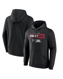 Men's Atlanta Falcons Black x Bud Light Pullover Hoodie