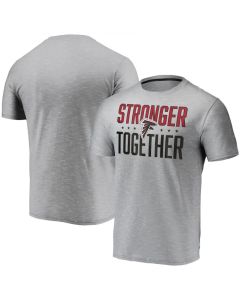 Men's Atlanta Falcons Grey Stronger Together T-Shirt