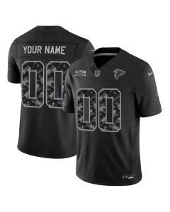 Men's Atlanta Falcons Nike Black 2026 Salute to Service Vapor F.U.S.E. Limited Custom Jersey