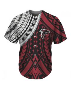 Men's Atlanta Falcons Red Baseball Jersey