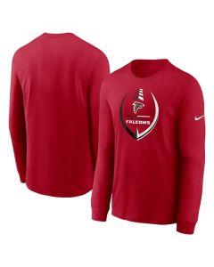 Men's Atlanta Falcons Red Icon Legend Performance Long Sleeve T-Shirt