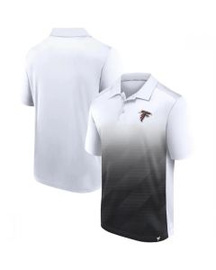 Men's Atlanta Falcons White/Black Iconic Parameter Sublimated Polo