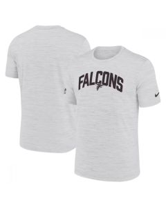 Men's Atlanta Falcons White Sideline Velocity Stack Performance T-Shirt