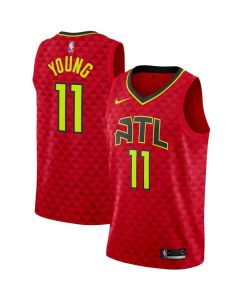 Men's Atlanta Hawks #11 Trae Young Red Stitched NBA Jersey