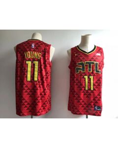 Men's Atlanta Hawks #11 Trae Young Red Swingman Stitched NBA Jersey