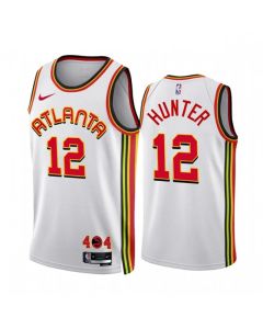 Men's Atlanta Hawks #12 De'Andre Hunter 2022/23 White Association Edition Stitched Jersey