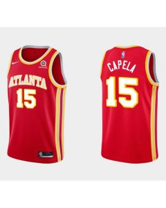 Men's Atlanta Hawks #15 Clint Capela Red Stitched NBA Jersey