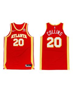 Men's Atlanta Hawks #20 John Collins 2020-21 Red Stitched Jersey