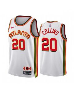 Men's Atlanta Hawks #20 John Collins 2022/23 White Association Edition Stitched Jersey