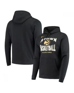Men's Atlanta Hawks 2021 Black City Edition Story Club Pullover Hoodie