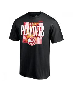 Men's Atlanta Hawks 2021 Black Playoff Bound Dunk T-Shirt
